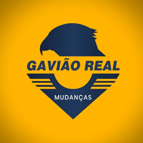 Logo Transportadora Gavião Real Mudanças